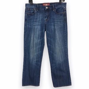 Lucky Brand Womens Size 8‎ 29 Sweet 'N Crop Whiskered Distressed Denim Jeans